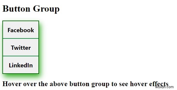 CSS के साथ वर्टिकल बटन ग्रुप कैसे बनाएं? 