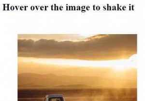 सीएसएस के साथ एक छवि को कैसे हिलाएं/झटकाएं? 