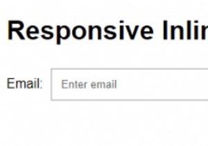 सीएसएस के साथ एक उत्तरदायी इनलाइन फॉर्म कैसे बनाएं? 