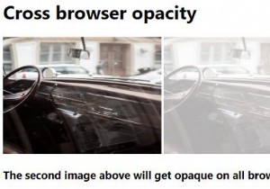 CSS का उपयोग करके Cross Browser Opacity सेट करना 