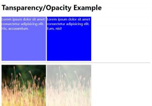 सीएसएस अस्पष्टता / पारदर्शिता 