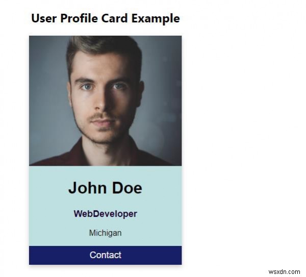 CSS के साथ प्रोफाइल कार्ड कैसे बनाएं? 