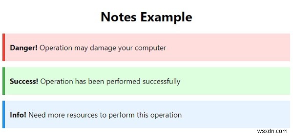 CSS के साथ नोट्स कैसे बनाएं? 