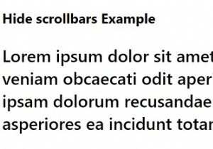 सीएसएस के साथ स्क्रॉलबार कैसे छिपाएं? 