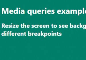 CSS में मीडिया प्रश्नों के साथ उत्तरदायी वेब डिज़ाइन 