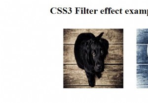 CSS3 फ़िल्टर प्रभाव के साथ कार्य करना 