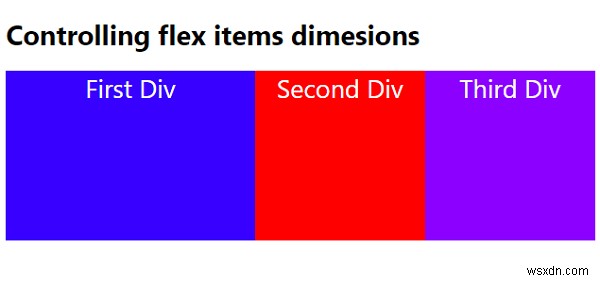 CSS में Flex Items के Dimensions को नियंत्रित करना 