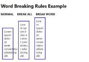CSS3 का उपयोग करके वर्ड ब्रेकिंग नियम निर्दिष्ट करें 