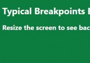सीएसएस के साथ सामान्य डिवाइस ब्रेकप्वाइंट के लिए मीडिया प्रश्नों का उपयोग कैसे करें? 