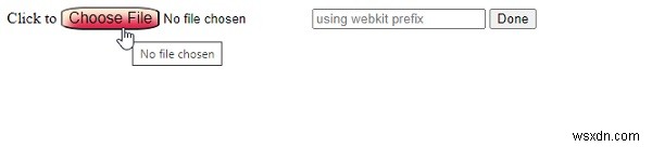 फ़ाइल अपलोड बटन की CSS स्टाइलिंग ::फ़ाइल-चयनकर्ता-बटन चयनकर्ता के साथ 