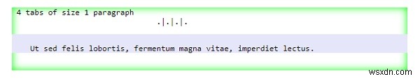 CSS टैब-आकार की संपत्ति के साथ HTML में टैब आकार सेट करना 