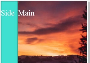 HTML और CSS का उपयोग करके साइडबार और मुख्य सामग्री क्षेत्र के साथ एक पेज बनाना 