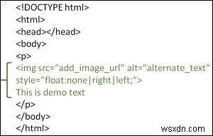 HTML पेज में फ्लोटिंग इमेज का उपयोग कैसे करें? 