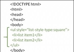 HTML में वर्गाकार गोलियों के साथ एक अनियंत्रित सूची कैसे बनाएं? 