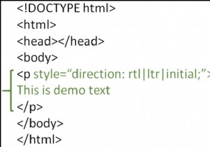 HTML में टेक्स्ट दिशा कैसे सेट करें? 