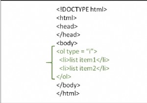 एचटीएमएल में लोअरकेस रोमन नंबरों के साथ क्रमांकित सूची आइटम के साथ ऑर्डर की गई सूची कैसे बनाएं? 