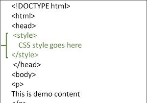 HTML में आंतरिक CSS (स्टाइल शीट) का उपयोग कैसे करें? 