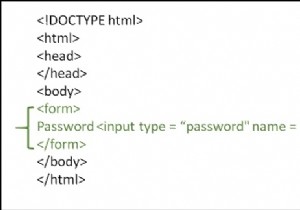 हम HTML फॉर्म में पासवर्ड इनपुट कैसे लेते हैं? 