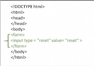 HTML फॉर्म में सभी इनपुट को कैसे साफ़ करें? 