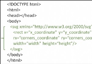 एचटीएमएल 5 एसवीजी में गोलाकार कोनों के साथ आयत कैसे बनाएं? 