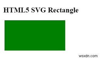 HTML5 SVG में आयत कैसे बनाएं? 