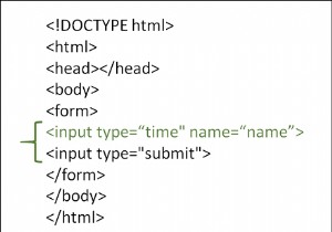 HTML में टाइम इनपुट टाइप का उपयोग कैसे करें? 