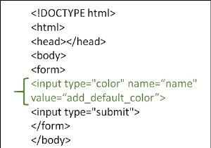 HTML में कलर पिकर के साथ इनपुट टाइप फील्ड का उपयोग कैसे करें? 