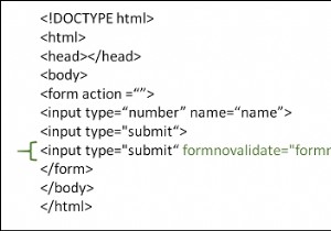 HTML में फॉर्मनोवालिडेट विशेषता का उपयोग कैसे करें? 