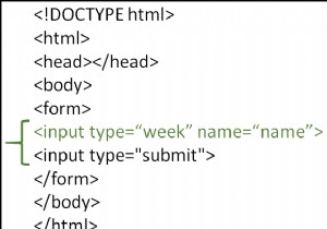 HTML में वीक इनपुट टाइप का उपयोग कैसे करें? 