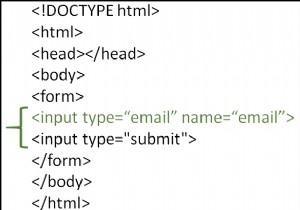 HTML में ईमेल इनपुट प्रकार का उपयोग कैसे करें? 