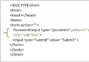 HTML में पैटर्न विशेषता का उपयोग कैसे करें? 