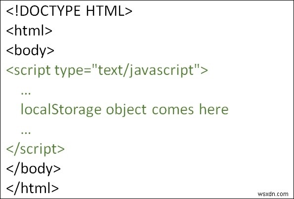 HTML5 लोकल स्टोरेज का उपयोग करके किसी नाम को स्थायी रूप से कैसे स्टोर करें? 