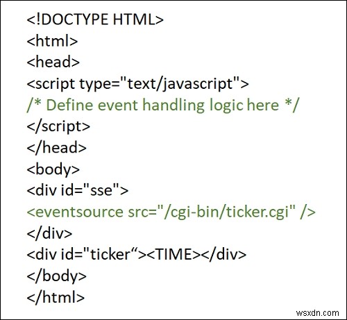 HTML5 में सर्वर द्वारा भेजे गए ईवेंट कैसे काम करते हैं? 