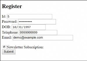 HTML  इनपुट  जाँच की गई विशेषता 