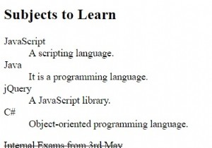 HTML  del  विशेषता का हवाला दें 