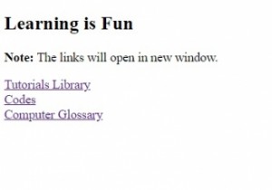 HTML  a  लक्ष्य विशेषता 
