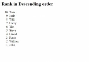 HTML  ol  उलटा गुण 