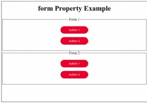 HTML DOM इनपुट बटन फॉर्म प्रॉपर्टी 