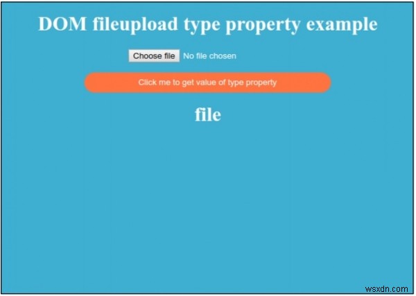 HTML DOM इनपुट फ़ाइलअपलोड प्रकार की संपत्ति 