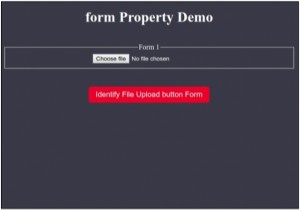 एचटीएमएल डोम इनपुट फाइलअपलोड फॉर्म संपत्ति 