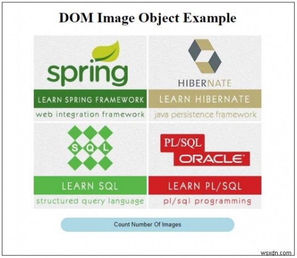 HTML DOM छवियाँ संग्रह संपत्ति 