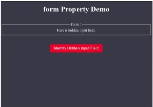 HTML DOM इनपुट हिडन फॉर्म प्रॉपर्टी 
