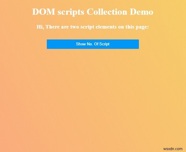 HTML DOM स्क्रिप्ट संग्रह 