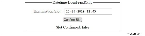 HTML DOM इनपुट डेटाटाइमलोकल रीड ओनली प्रॉपर्टी 