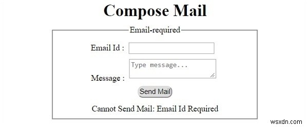 HTML DOM इनपुट ईमेल आवश्यक संपत्ति 