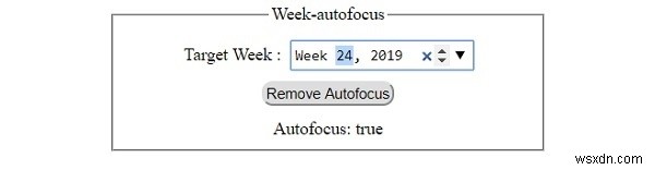HTML DOM इनपुट वीक ऑटोफोकस प्रॉपर्टी 