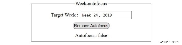 HTML DOM इनपुट वीक ऑटोफोकस प्रॉपर्टी 