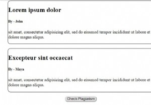 HTML डोम isEqualNode() विधि 