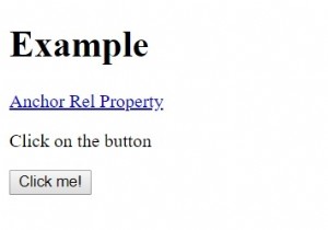 HTML DOM एंकर रिले प्रॉपर्टी 