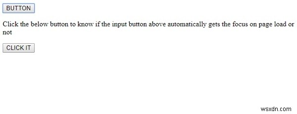 एचटीएमएल डोम बटन ऑटोफोकस संपत्ति 